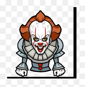 Clown Pennywise Sticker - Clown Pennywise It Clown - Discover ClipartFlare.com 