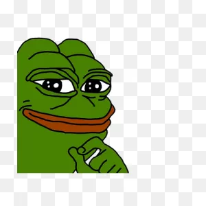 Smug Pepe Cut Out Transparent Png - Stickpng