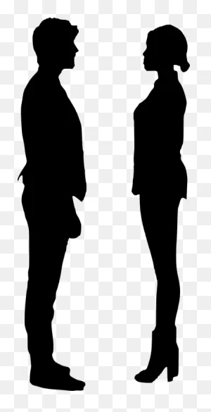 Free Photo Conversation Standing Woman Man Looking Silhouette ClipartFlare.com 