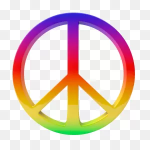 Multicolored Peace Symbol Clipart. Free Download Transparent .png ClipartFlare.com 