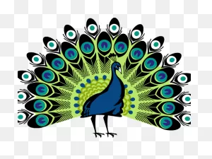 Download Peacock Clipart Png Format - Simple Colorful Peacock ClipartFlare.com 