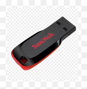 Usb Pen Drive Png Clipart - Sandisk Cruzer Blade 16Gb Pen Drive ClipartFlare.com 