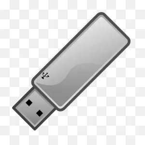 Vector Drawing Of Thin Usb Flash Drive | Public Domain Vectors