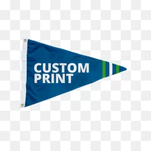 Custom Printed Single Reverse Pennant