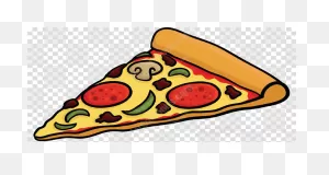 Pepperoni Pizza Clipart - Pizza, Cartoon, Cheese, Transparent Clip Art