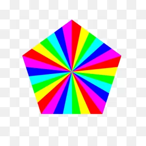 6 Color Pentagon | Free PNG-WebP
