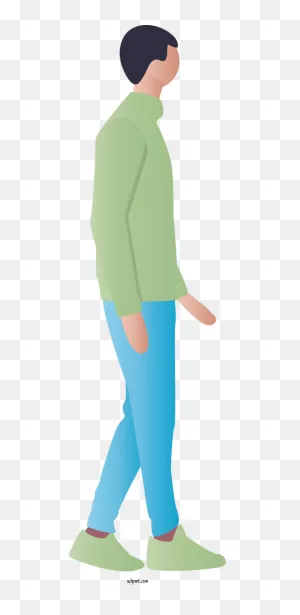 People Standing Green Turquoise For Men - Men Clipart People Clip Art