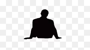 Silhouette Man Sitting - Man Sitting Png Download - 721*406 - Free ClipartFlare.com 