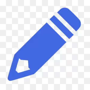 Royal Blue Pencil Icon - Free Royal Blue Pencil Icons