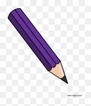 Download Purple Pencil Clip Art - Purple Pencil Clipart - Full ClipartFlare.com 