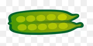 Green Peas Pods - Free Vector Graphic On ClipartFlare