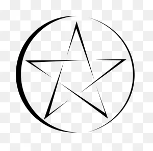 Pentagram Pentacle Symbol - Stencil Png Download - 800*789 - Free ClipartFlare.com 
