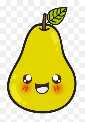 Cute Pear Clipart - Png Download - Full Size Clipart (#5315465 ClipartFlare.com 