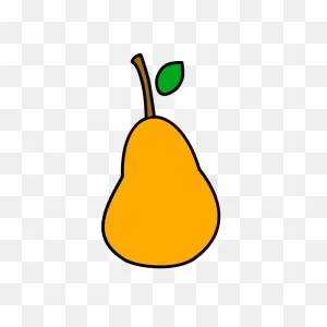 Less Simple Pear | Free PNG-WebP