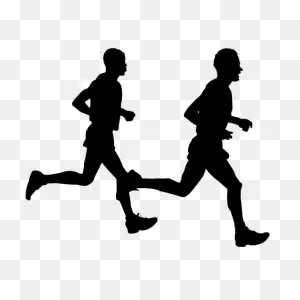 Running Jogging Silhouette Clip Art Download - People Silhouette ClipartFlare.com 