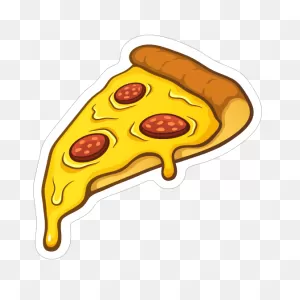 Slice Of Pepperoni Pizza Sticker
