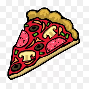 Vector Illustration Of A Pepperoni Pizza Icon | Free PNG-WebP