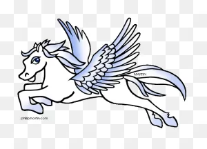 Greece Clipart Greek Mythology - Pegasus Clipart - Png Download ClipartFlare.com 