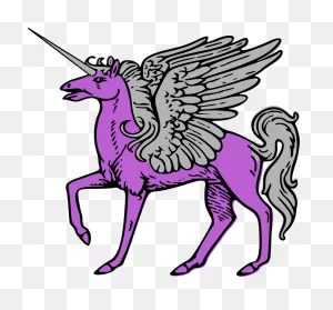 Purple Pegasus Clip Art Image - Clipsafari