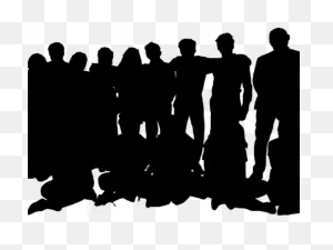 Crowd Clipart Transparent Background - Crowd People Silhouette Png ClipartFlare.com 