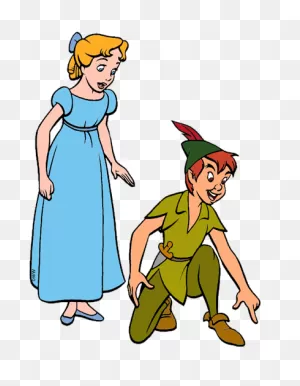 Peter Pan And Wendy | Peter Pan Disney, Disney Drawings, Drawings