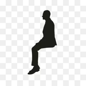 Man Sitting Straight Silhouette #ad , #sponsored, #ad, #sitting ClipartFlare.com 