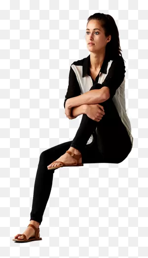 People Seating Png - Girl Sitting Down Png Clipart - Full Size ClipartFlare.com 