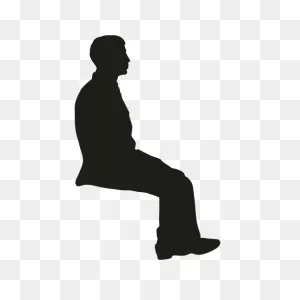 Silhouette Sitting - Sitting Man Png Download - 512*512 - Free ClipartFlare.com 