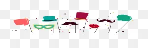 1 Hour Rental - Transparent Photo Booth Props Clipart - Full Size ClipartFlare.com 