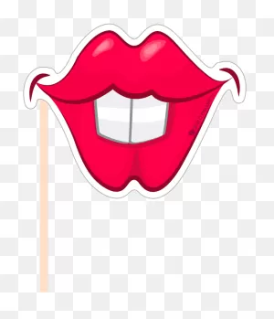 Image Library Download Party Photobooth Figure Lips - Lip Props ClipartFlare.com 