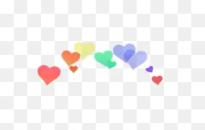 Transparents — Rainbow Photobooth Hearts Png Like Or Reblog If...