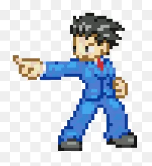 Download Test - Phoenix Wright Pixel Art - Full Size Png Image ClipartFlare.com 