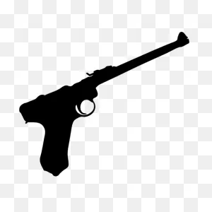 Long Pistol Gun Sticker