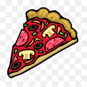 Pizza Tumblr Stickers Cartoon Pizza Slice Png - ClipartFlare