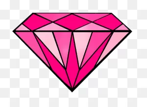 Diamond Clipart Colorful - Pink Diamond Logo Png | Full Size Png ClipartFlare.com 