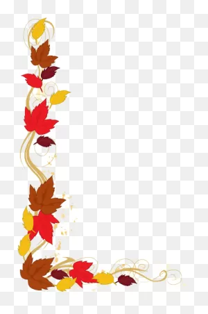 Autumn Leaf Border Clipart - Autumn Leaves Border - (728X977) Png ClipartFlare.com 