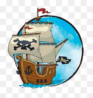 Pirate Ship Vector Clipart - Full Size Clipart (#5361022) - ClipartFlare
