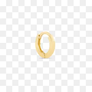 Second Hole Teeny Gold Huggie Clicker Earring – Stone And ClipartFlare.com 