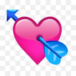 Download Pink Heart With Arrow Emoji Icon | Emoji Island