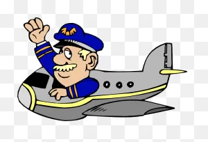 Pilot Flying Plane - Free Vector Graphic On ClipartFlare