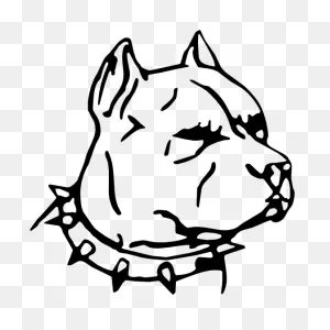 Pitbull Dog Head Sticker