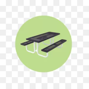 Picnic Tables, Benches, Trash Cans, Pool Furniture - Commercial ClipartFlare.com 