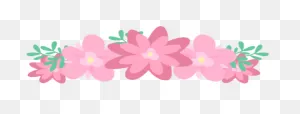 Pink Flower Crown Png - Coroa De Flores Png - (593X226) Png ClipartFlare.com 