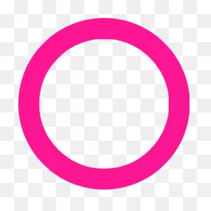 Deep Pink Circle Outline Icon - Free Deep Pink Shape Icons