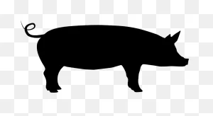 Pig Silhouette - Free Vector Silhouettes | ClipartFlare
