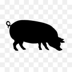 Pig Silhouette Stencil Clip Art - Pig Png Download - 512*512 ClipartFlare.com 