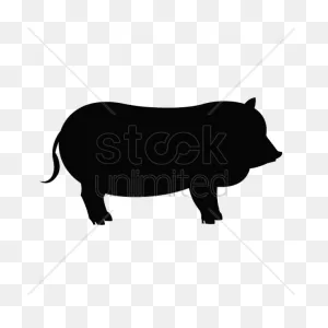 Silhouette Of Pig Vector Image - 1501850 | Stockunlimited