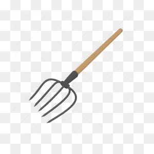 Cartoon, Fork, Hay, Leaves, Pitchfork, Rake, Tool Icon - Download On ClipartFlare.com 