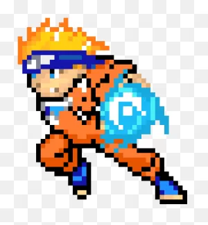 Pixel Clipart Naruto - Minecraft Pixel Art Naruto - (500X480) Png ClipartFlare.com 
