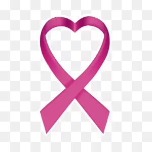 Heart Pink Ribbon Die-Cut Magnet